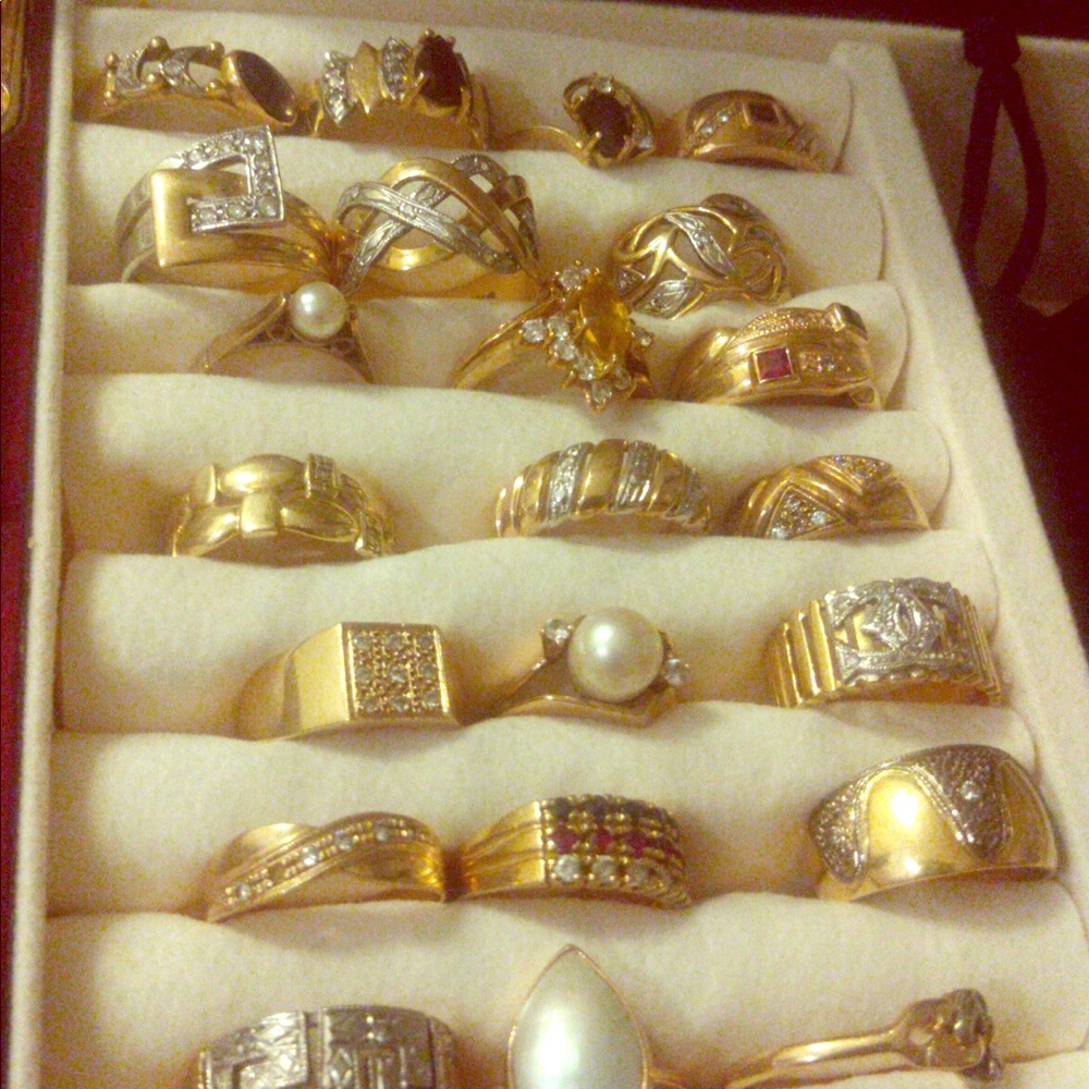 18 k gold rings